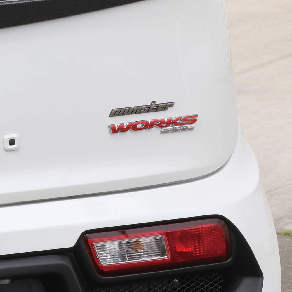 Amazon | MONSTER SPORT メッキエンブレム ピン無 大 150×20mm ZZZE47